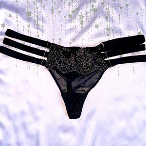 VS Very Sexy Panty Lace STRAPPY LACE THONG rare